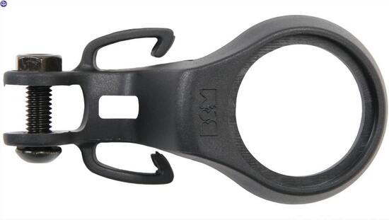 Busch + Müller Uchwyt lampy 471B plastik czarny