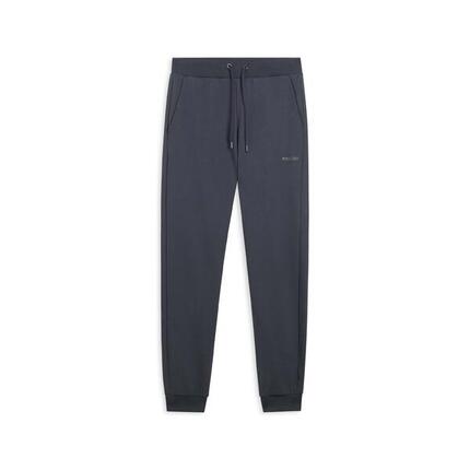 Pantalon classique en molleton brossé avec bords côtelés aux chevilles