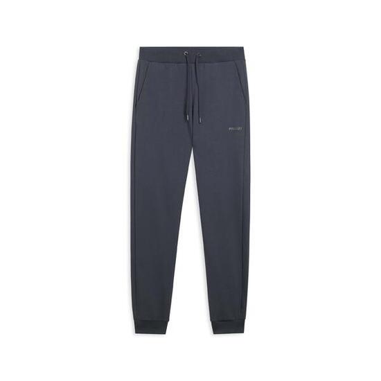 Pantalon classique en molleton brossé avec bords côtelés aux chevilles