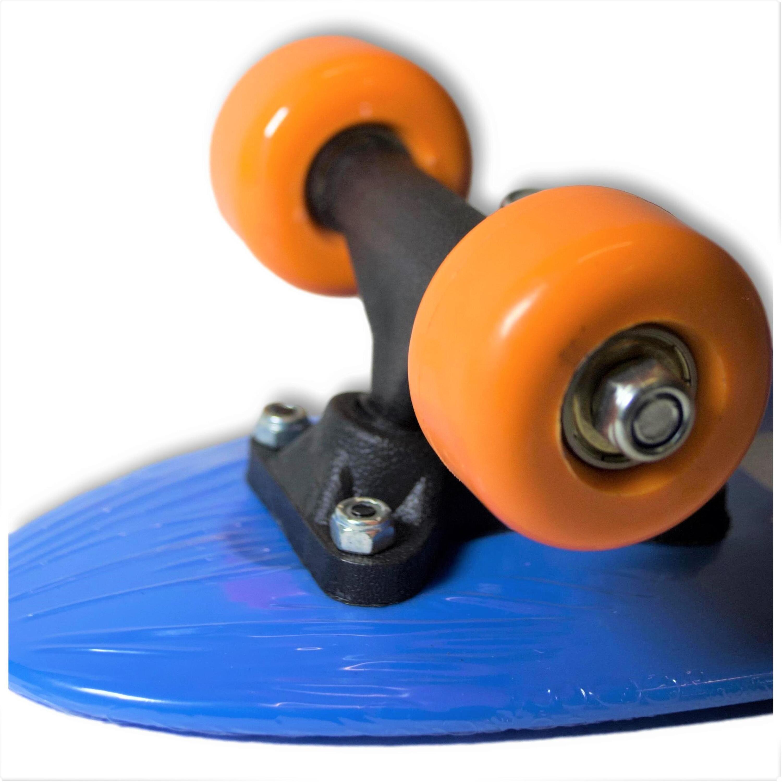 Skateboard de PVC (Cruiser) Infantil INDIGO 43,18 * 12,7 cm Azul 4/4
