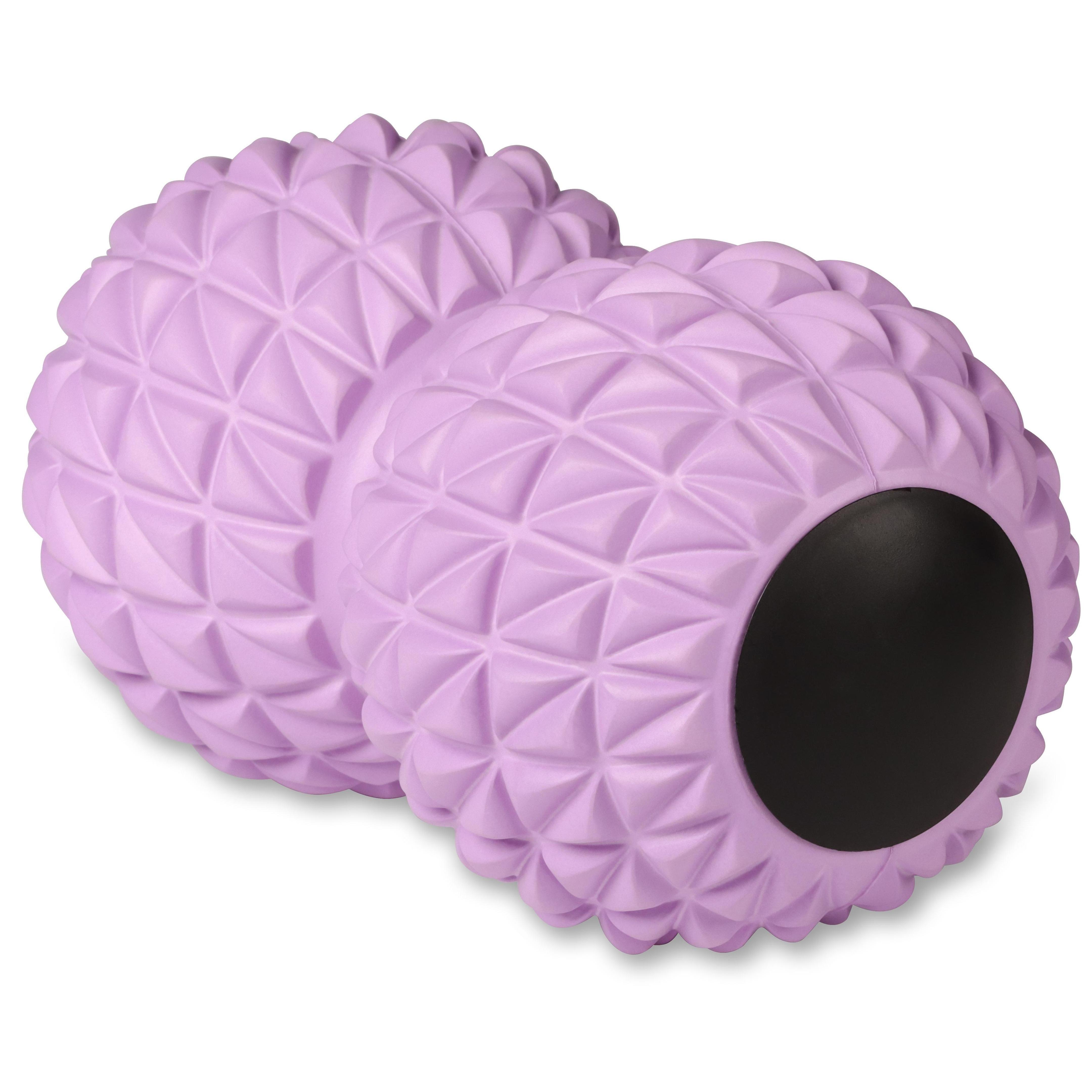 Indigo Sports - Balle De Massages Double De Yoga Indigo 18*10 Cm - Balle De Massage - Violet - 18cm - Decathlon
