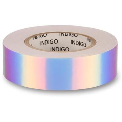 Tape voor hoepels ritmische gymnastiek spiegel effect rainbow indigo 20mm*14m