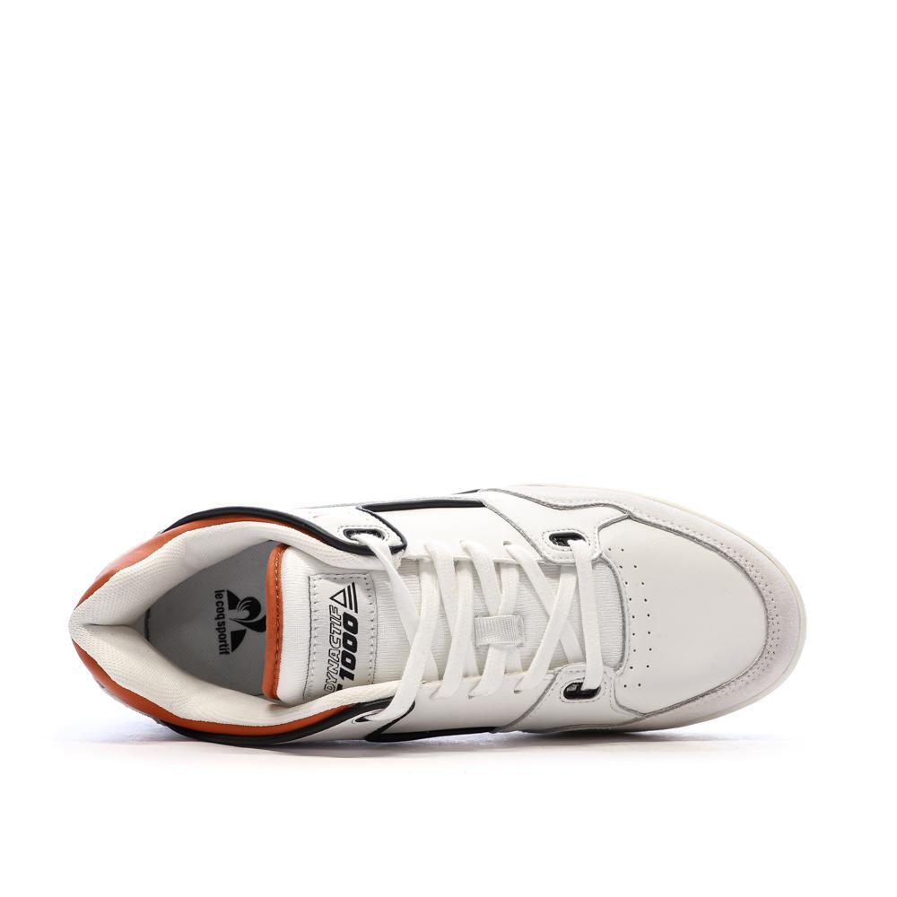 Baskets Blanc/Orange Homme Le Coq Sportif Dynactif T1000 4/7