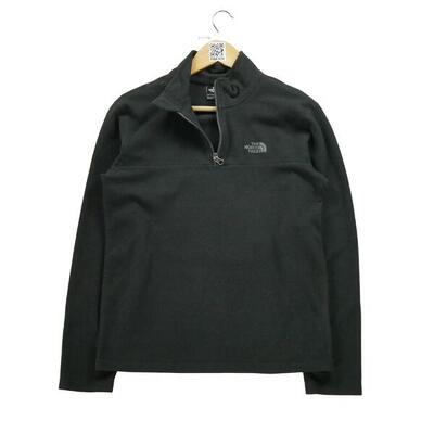 Tweedehands - heren tnf zwarte fleece pullover - als nieuw