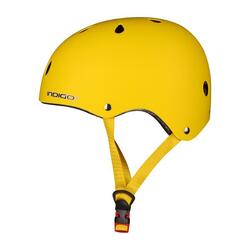 Casque pour Skateboarding Enfant avec Aérations INDIGO 51-55 cm Jaune