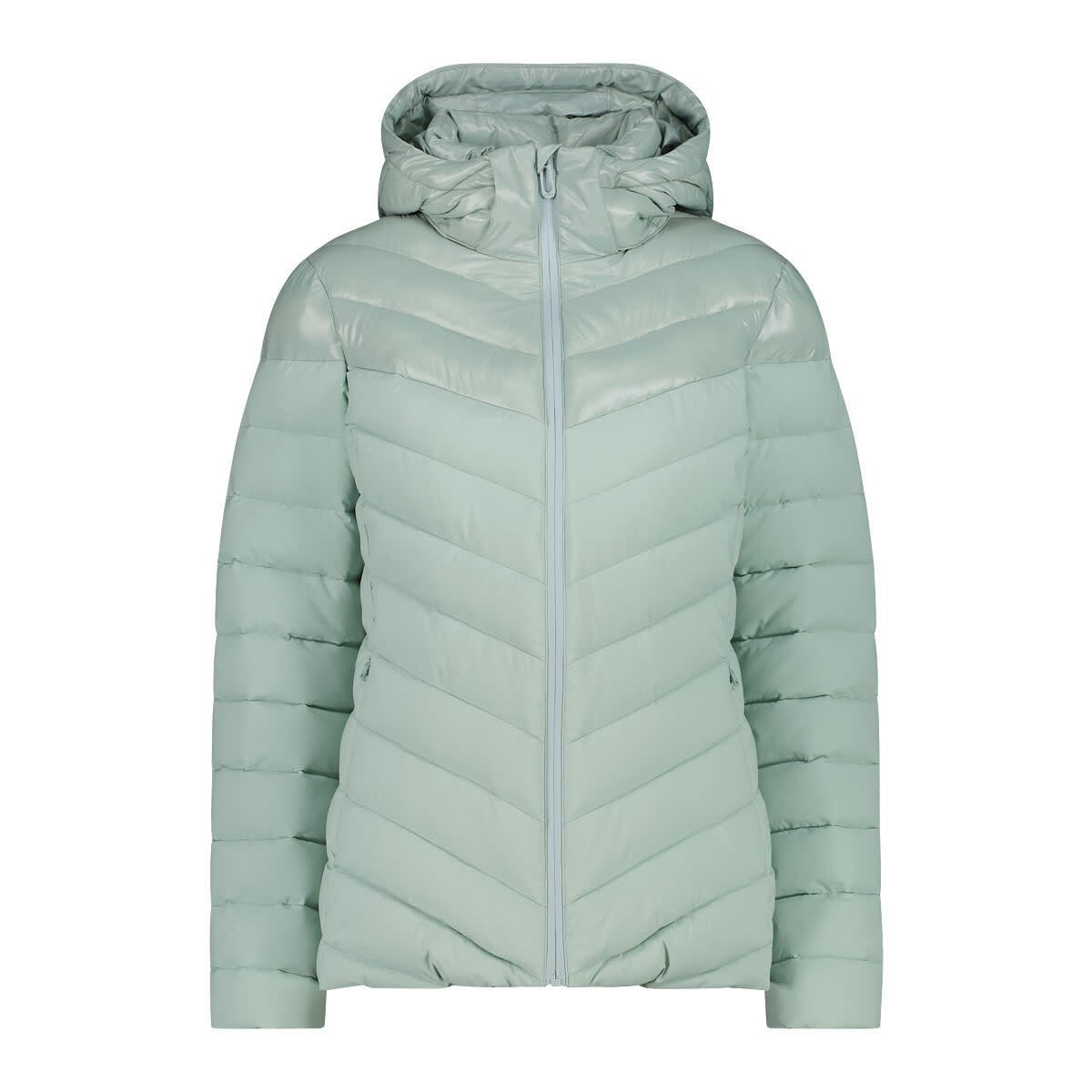Cmp - Vestes Synthetiques Et Doudounes Femme - Cmp Snaps Jacket Hoodie W - Jade - Doudoune Duvet - Bleu|vert - Decathlon