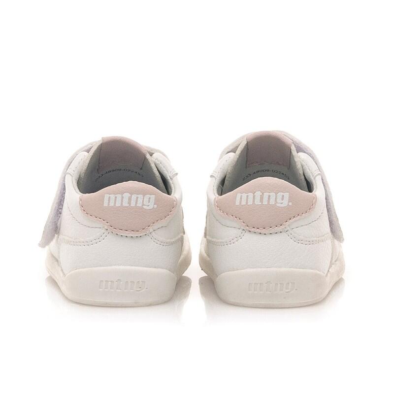 Zapatillas Casual Infantil Mustang 48909 Respetuoso Blanco y Nude Ligero- C55159 4/7