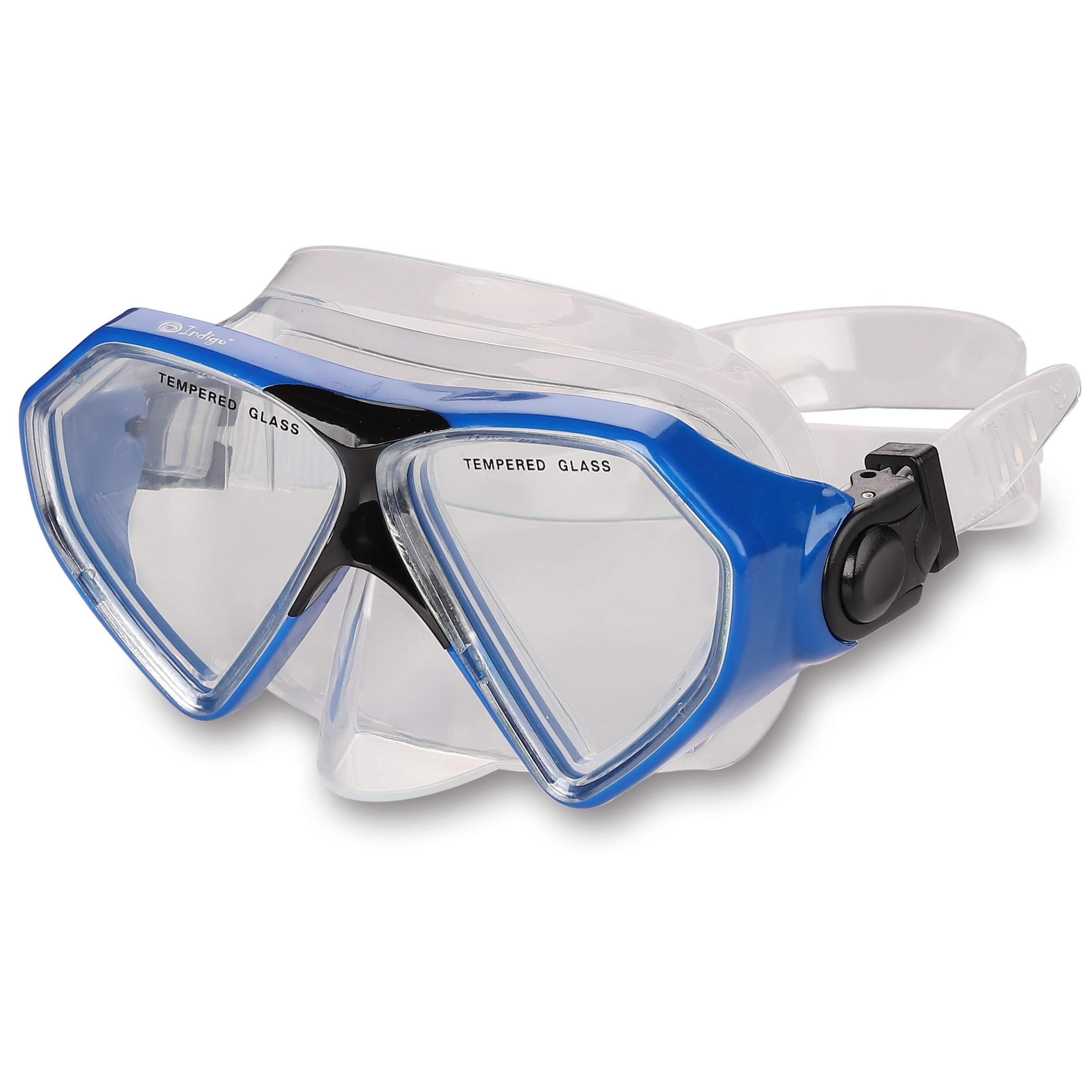 Indigo Sports - Masque De Natation Enfant Trucha Indigo - Lunettes De Natation - Bleu - Kid Unique - Decathlon
