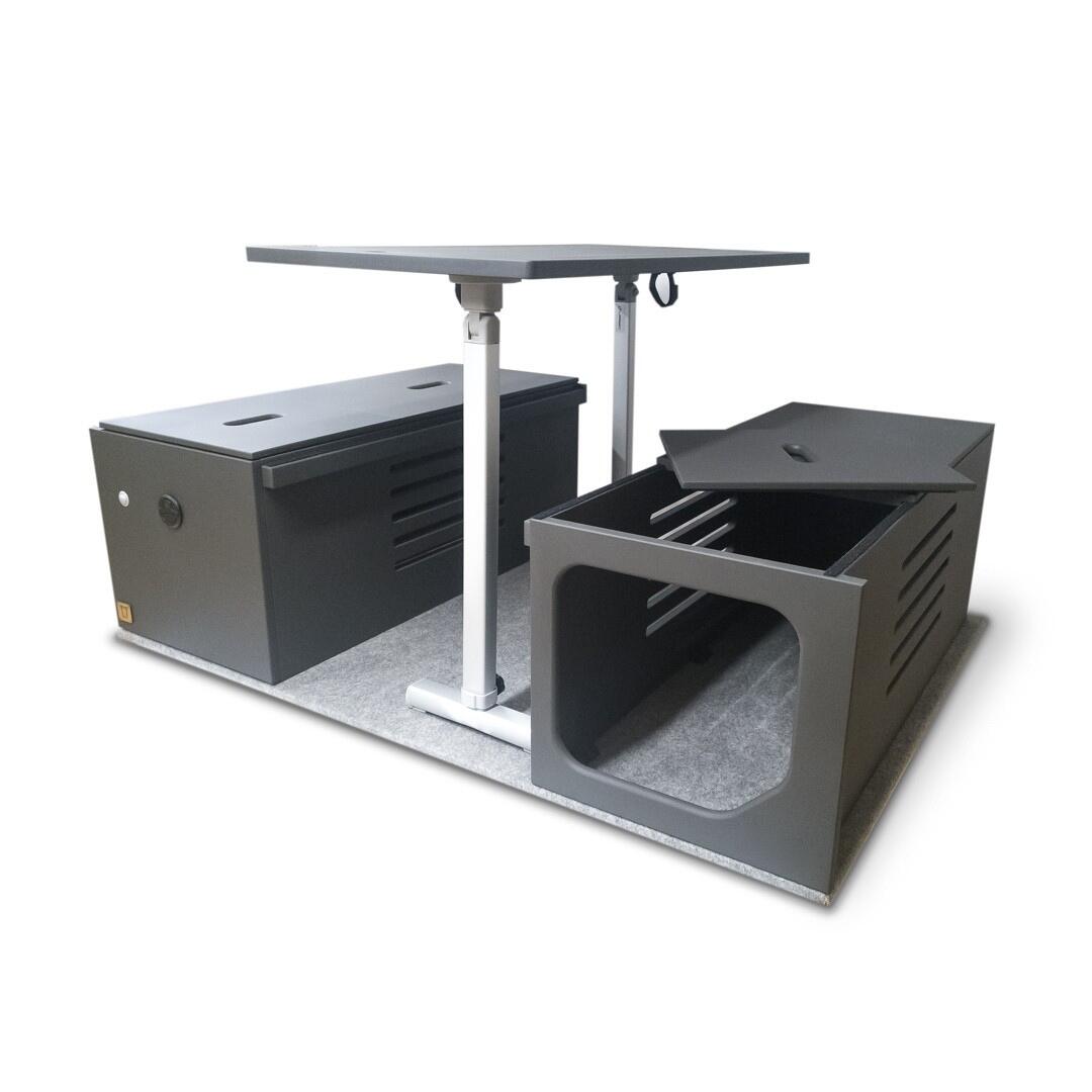 Mueble Camper MOKUZAI Negro 75x110x45cm 2/7