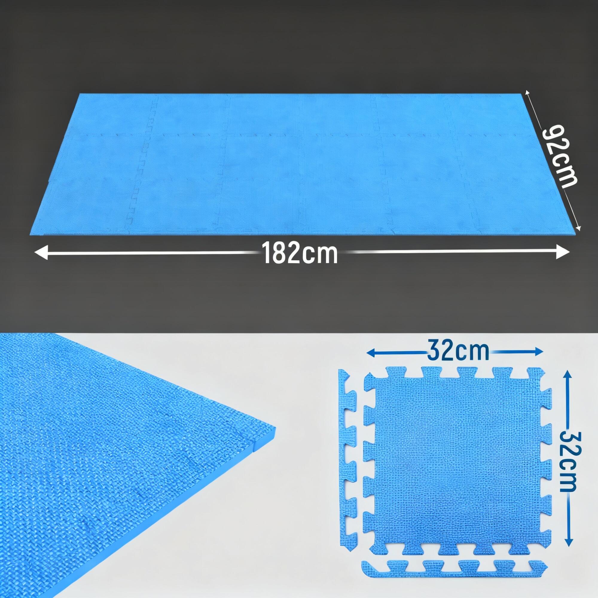 Floor Protection Mat Set – 18 Puzzle Mats & 27 Edge Pieces for Home Gym Flooring 2/7