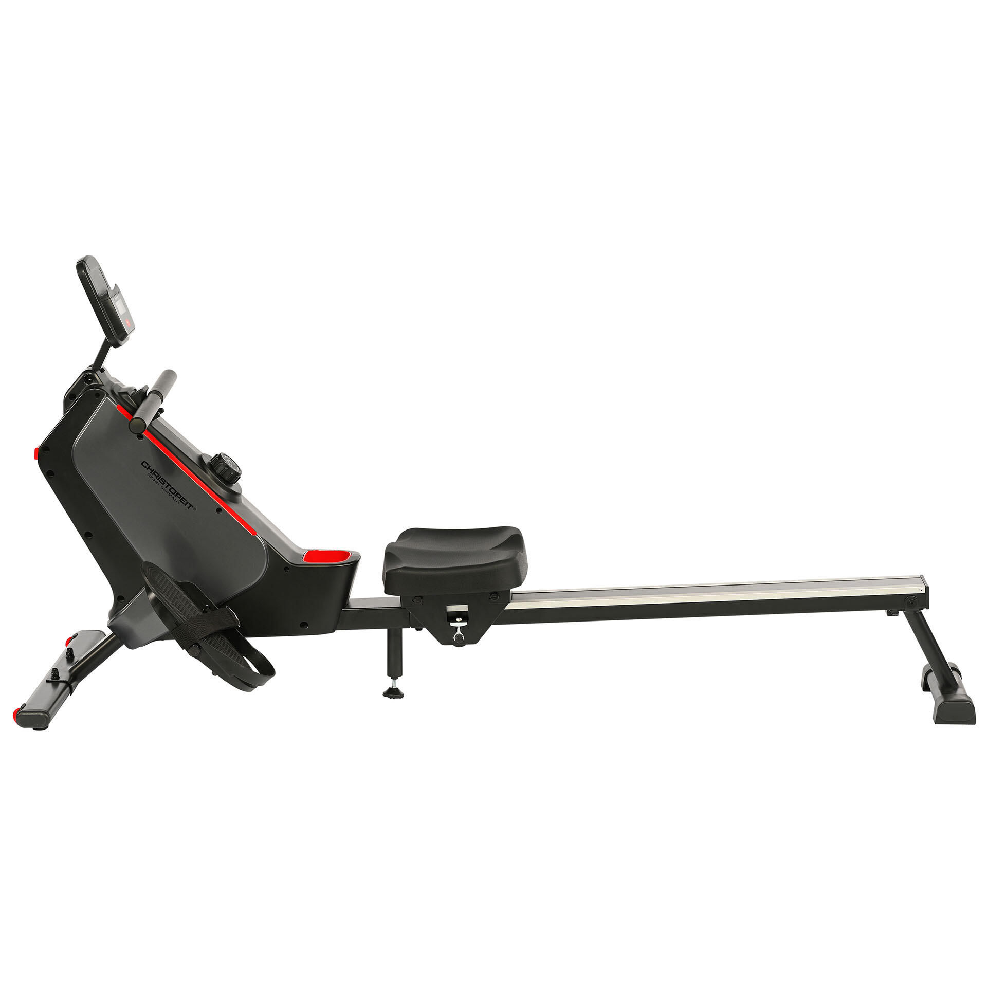 Rudergerät platzsparend - Bluetooth - leise - Alu Laufschiene - RW 1000 schwarz 4/7