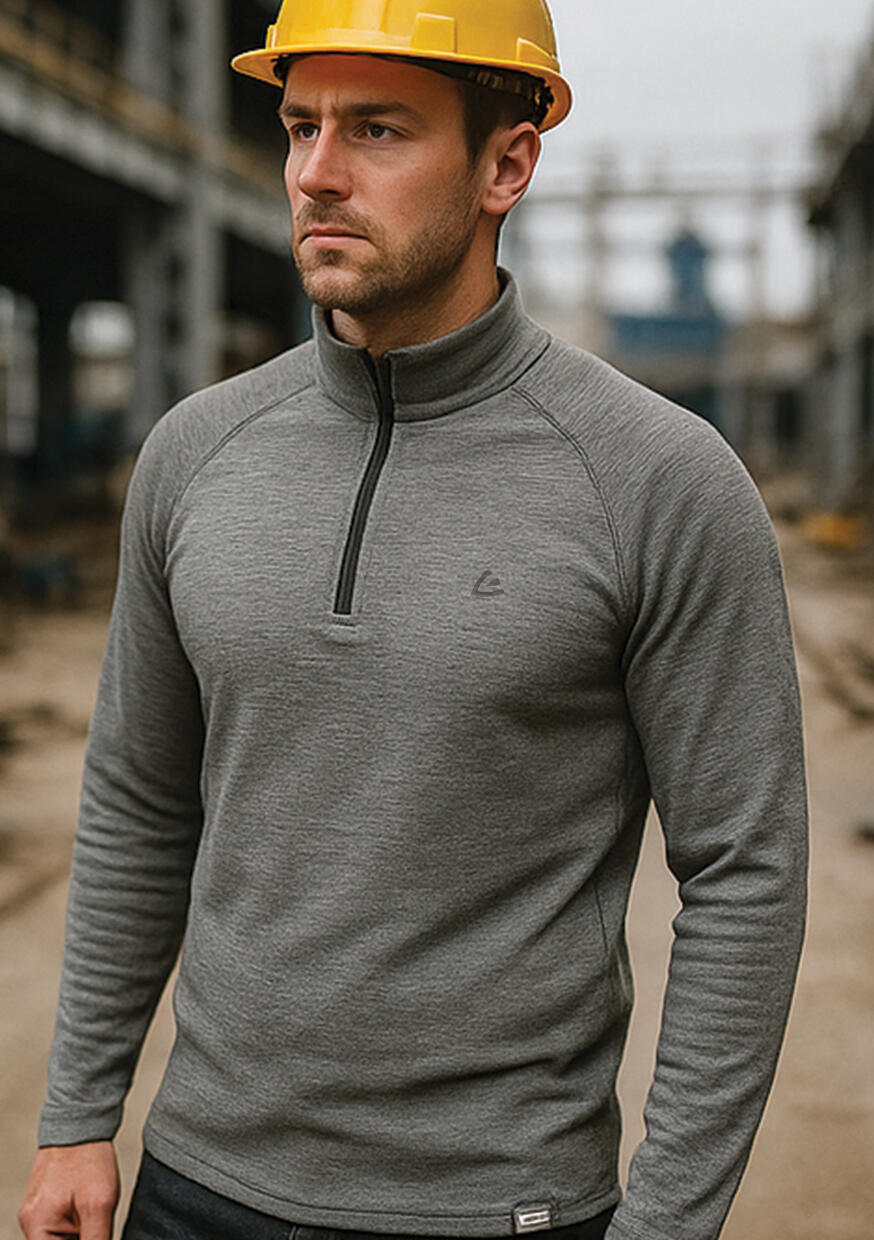 Merino-Sweatshirt für Herren VORSICHT 2/5
