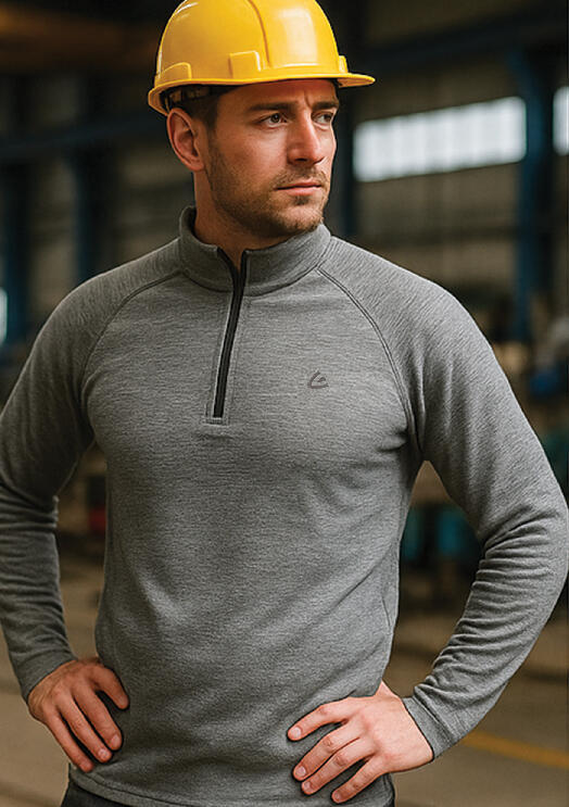 Merino-Sweatshirt für Herren VORSICHT 5/5