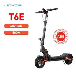 Patinette Électrique JOYOR T6E Certification ABE - 500W 48V18AH Pliable 10-Noir