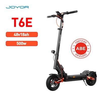 JOYOR T6E Monopattino Elettrico Certificazione ABE - 500W Motor 48V18AH- Nero
