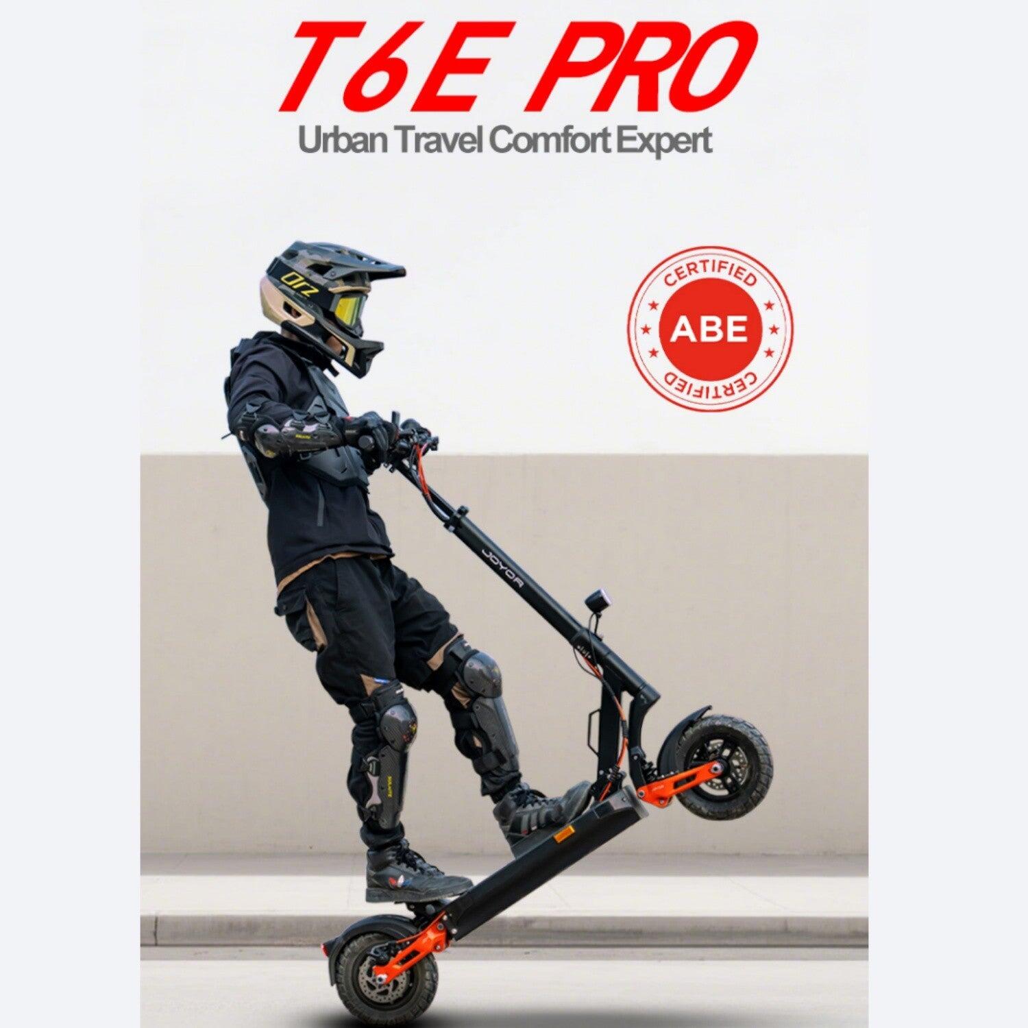 JOYOR T6E PRO Patinete Eléctrico Certificación ABE 500W 48V26AH 10" Negro 5/5