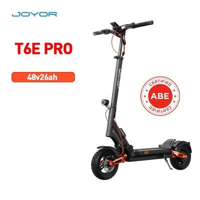 JOYOR T6E PRO Monopattino Elettrico Certificazione ABE 500W 48V26AH 10" Nero