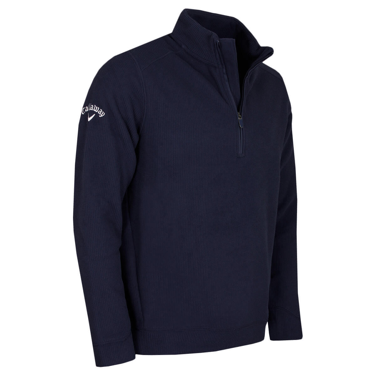 Callaway Golf Mens Long Sleeve Waffle Sweater - Peacoat - L