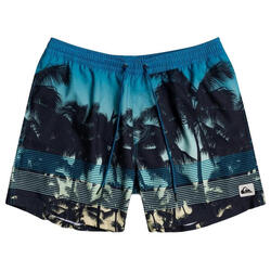 Short de bain pour enfants Quiksilver bleu avec imprimé