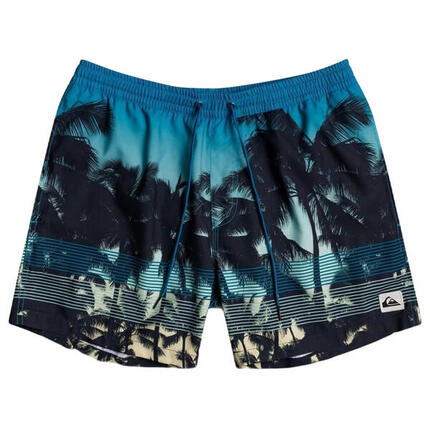 Short de bain pour enfants Quiksilver bleu avec imprimé