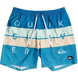 Short de bain Quiksilver Word Block Volley pour enfants