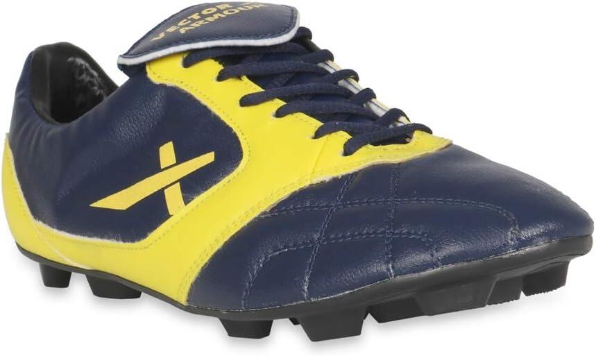 Vector X Armour Fußballschuhe Blau/Gelb – Größe 11 UK / 12 US / 45 EU 7/7