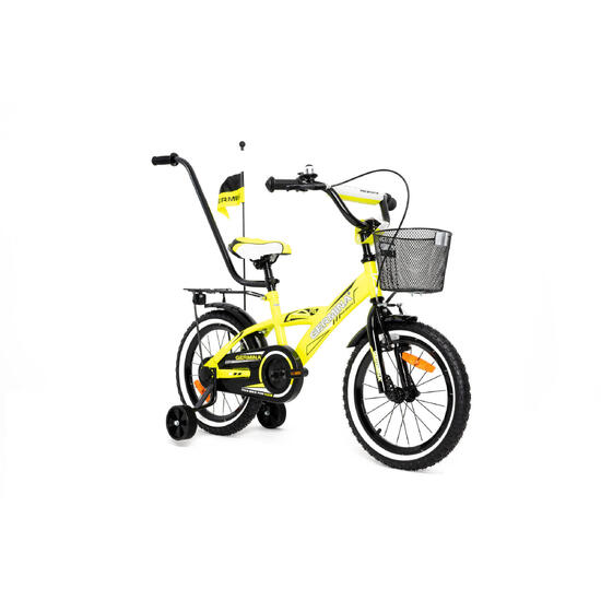 Rower dziecięcy GERMINA 16 BMX prowadnik, kółka boczne, koszyk