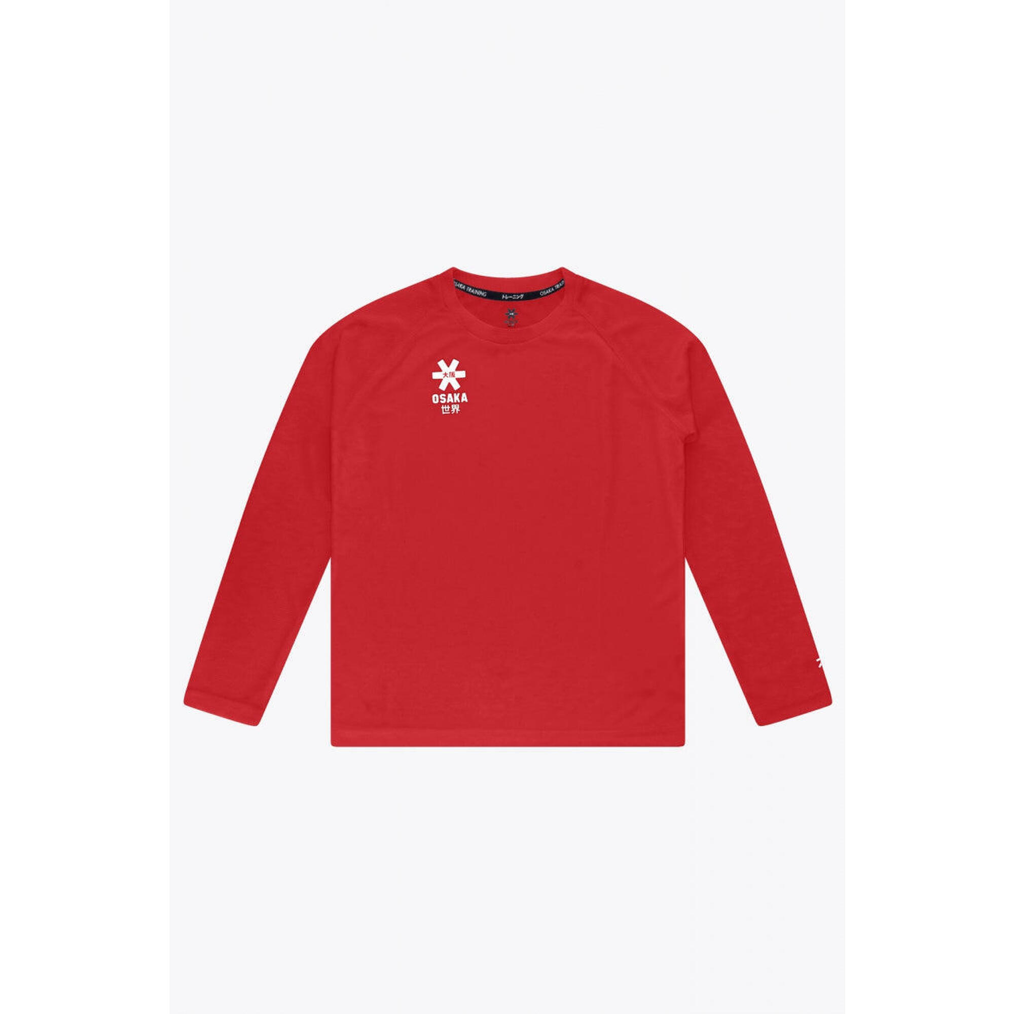 Osaka - T-shirt D'Entraînement À Manches Longues Pour Enfants Osaka | Rouge - Maillot De Hockey - Rouge - Decathlon