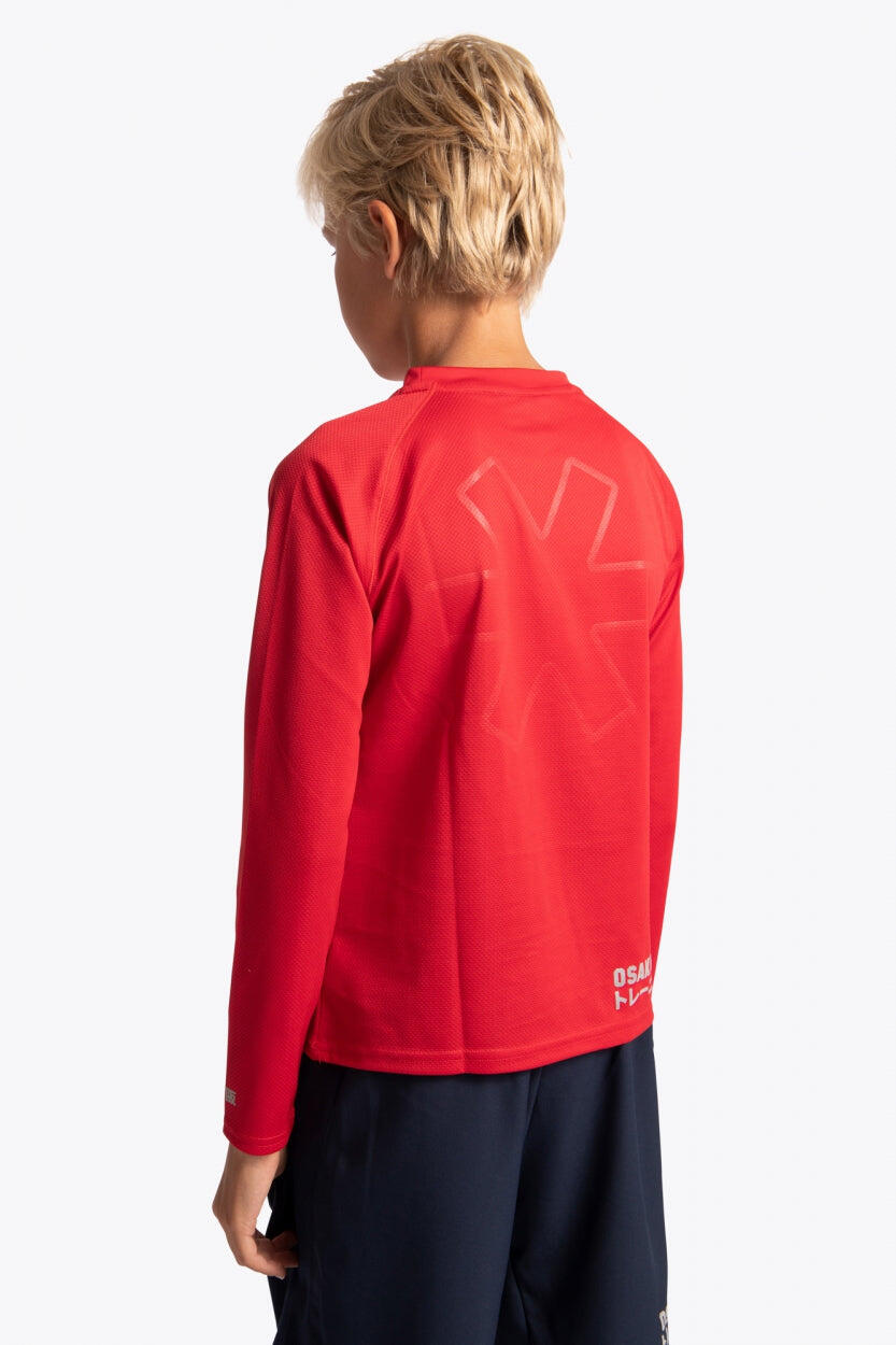 T-shirt d'entraînement à manches longues pour enfants Osaka | Rouge 5/6