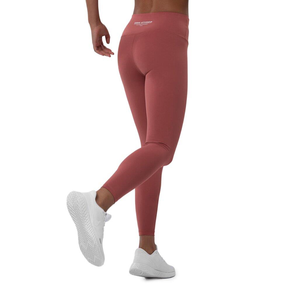 Mallas leggings deportivas de talle medio fitness Mujer Success SIROKO Terracota 2/7