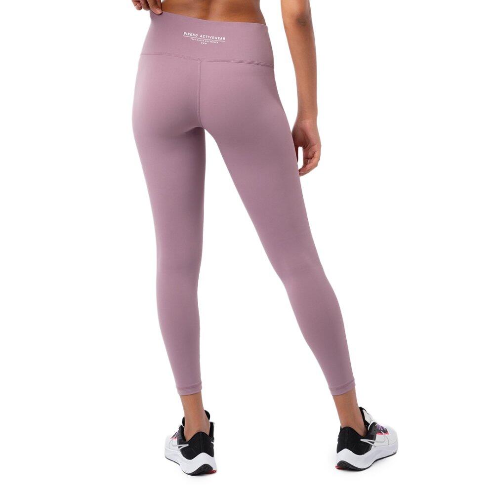 Leggings mid-rise da allenamento Fitness Donna Luxe Malva 2/7
