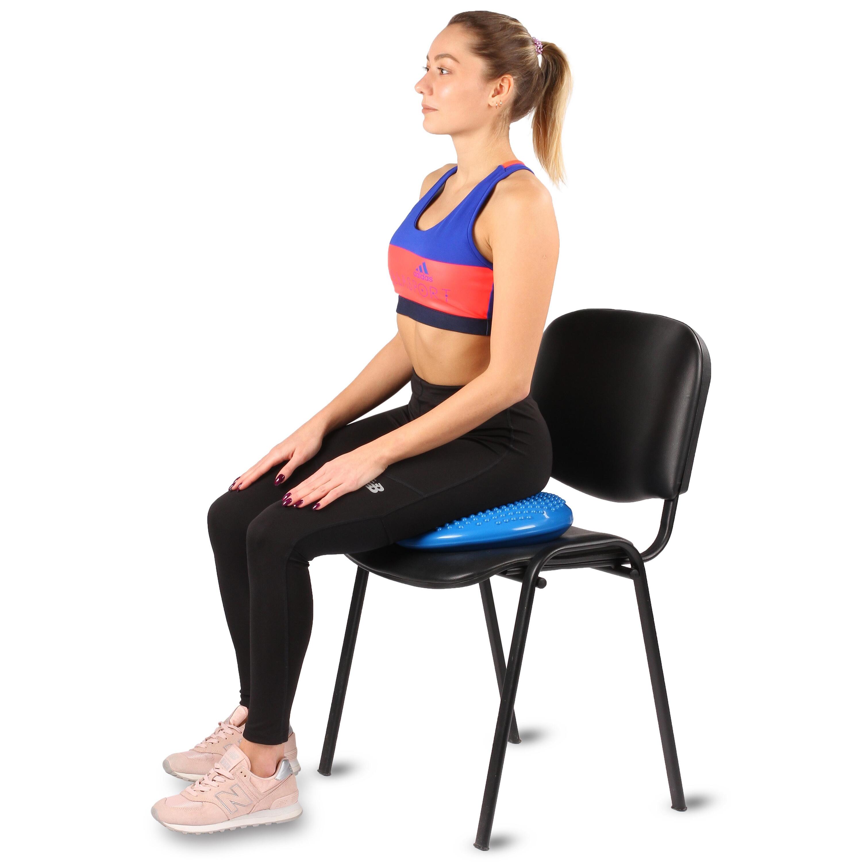 Cojin de Equilibrio INDIGO SLIM con Bomba 33 cm Azul 4/5