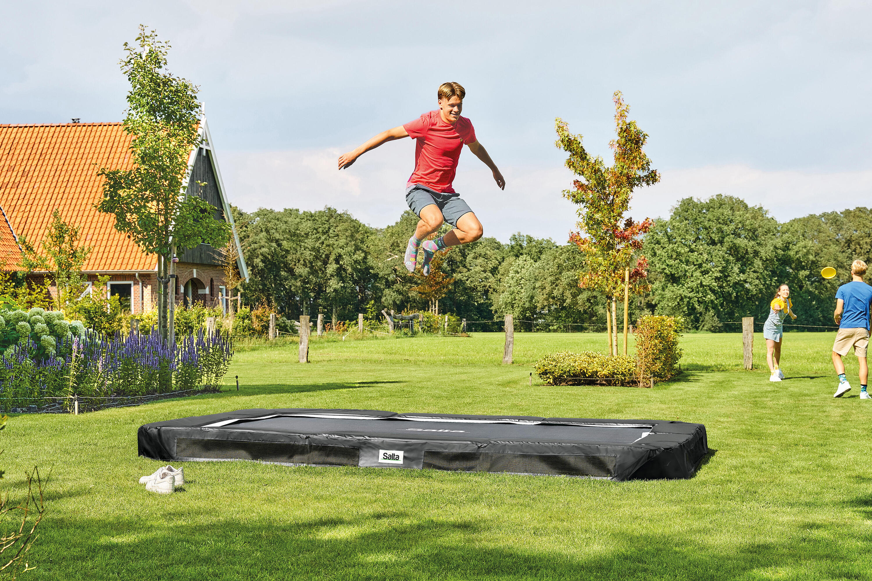 Salta Premium Ground Sports - Trampoline enterré - 305 x 214 cm - Zwart 6/6