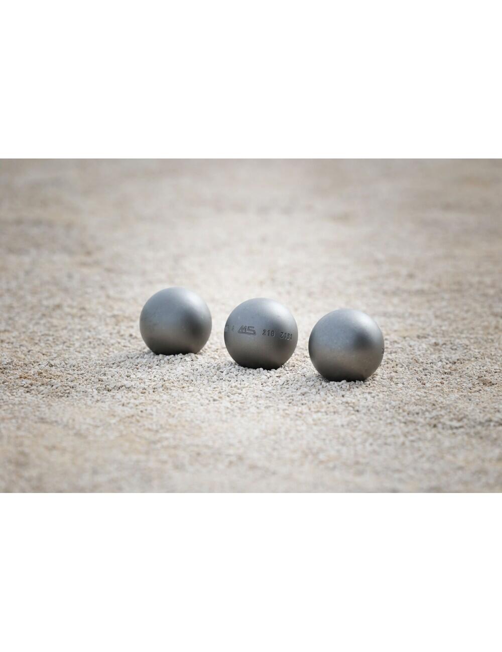 Wedstrijdpetanqueballen Anti Rebound - MS INOX 3/3