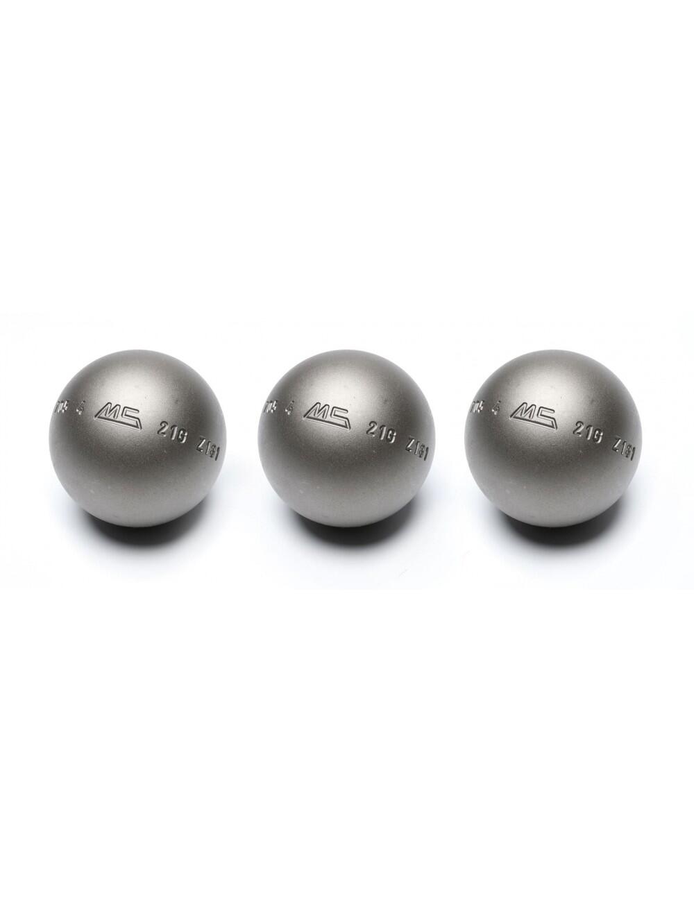 Wedstrijdpetanqueballen Anti Rebound - MS INOX 2/3