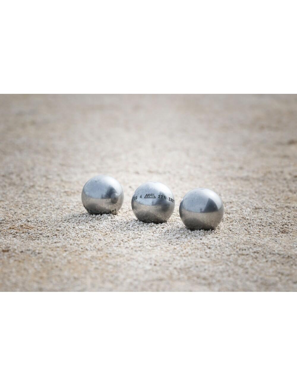 Petanque wedstrijdballen Anti Rebound - LSX GLAD ROESTVRIJ STAAL 3/3