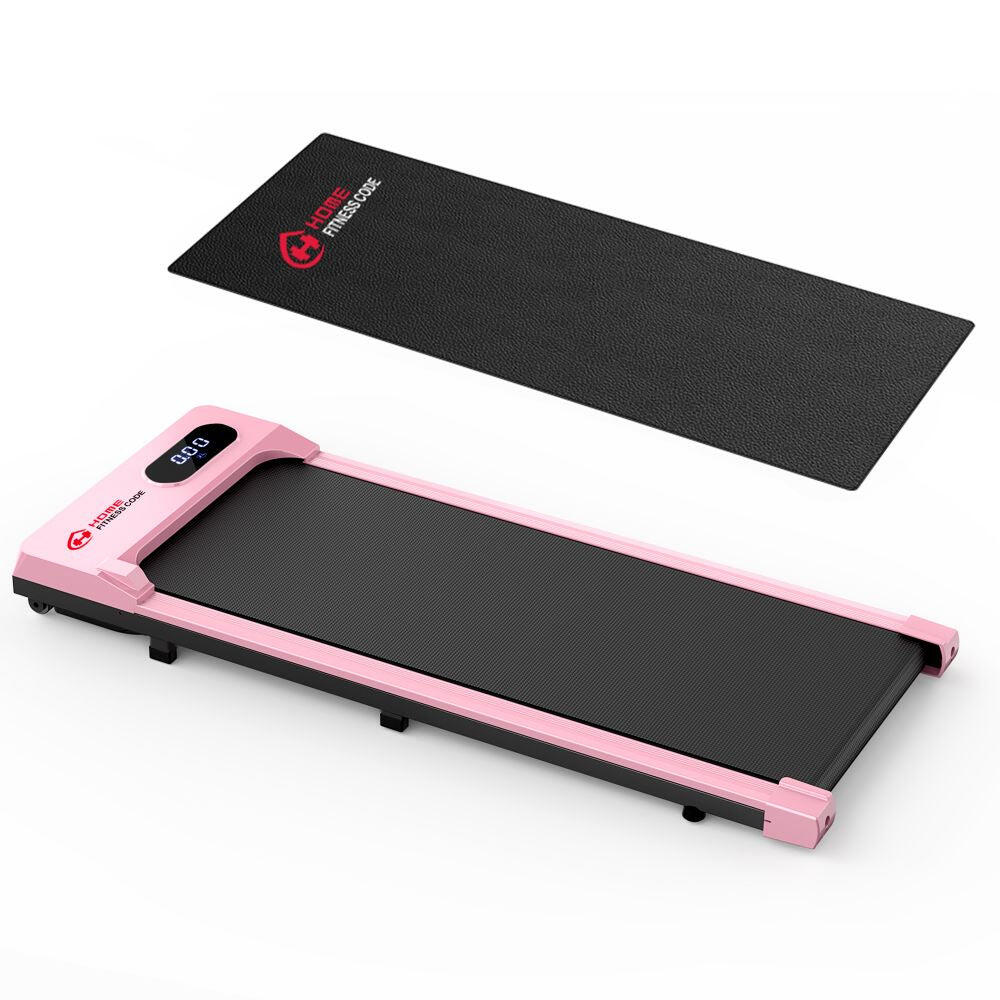Homefitnesscode - Tapis De Marche Compact 1-6 Km/h Avec Pente Manuelle 5% - Tapis De Course - Rose - Taille Unique - Decathlon
