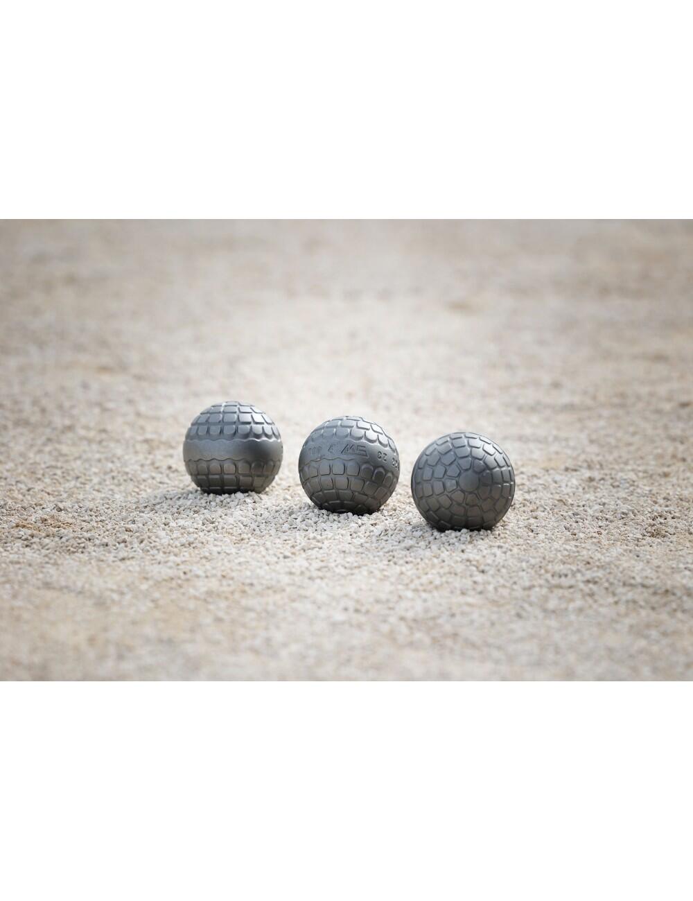 Wedstrijdpetanqueballen Anti Rebond - CZ INOX 3/3