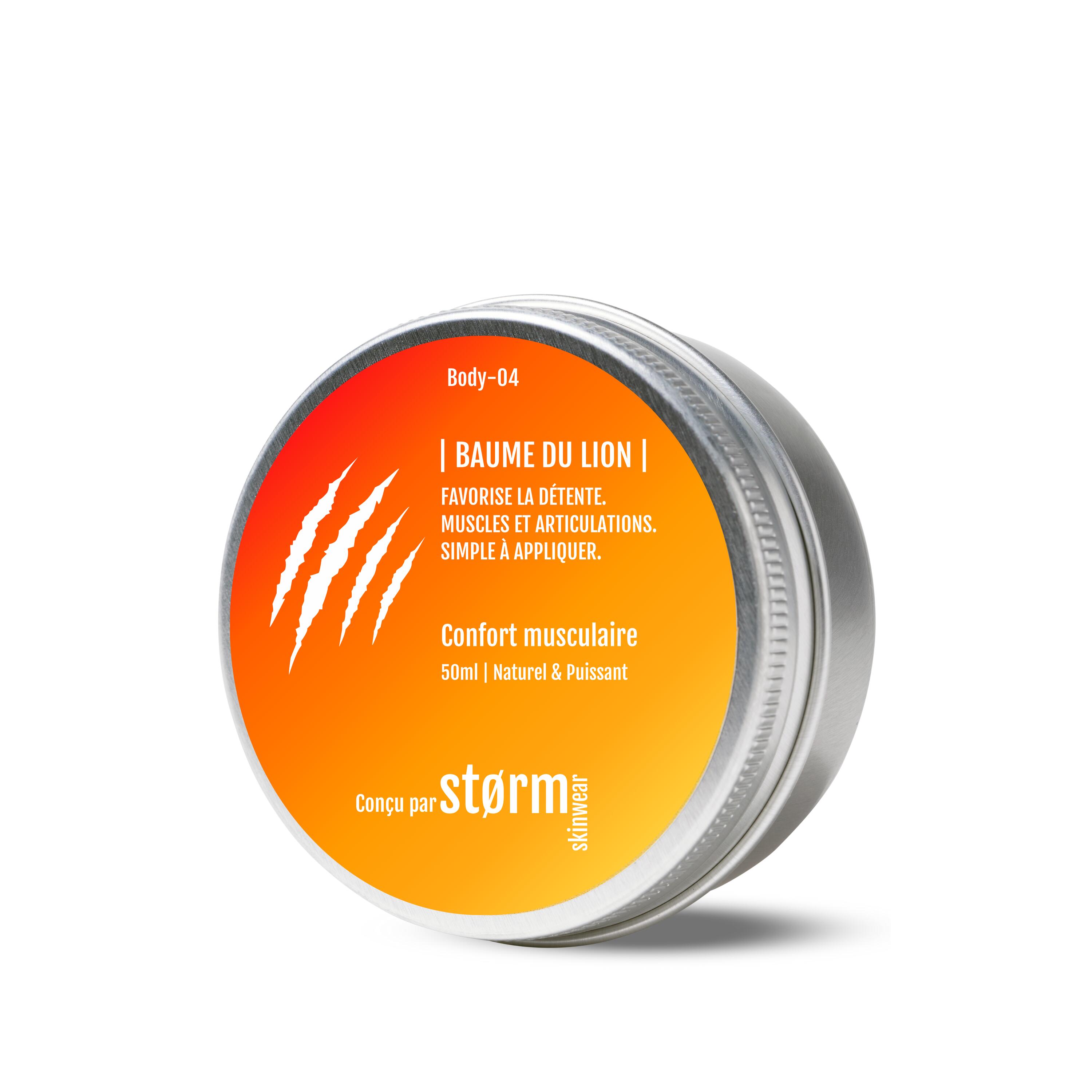 STORM SKINWEAR Recuperação muscular e articular – Baume du Lion – Fabricado em França 50 ml