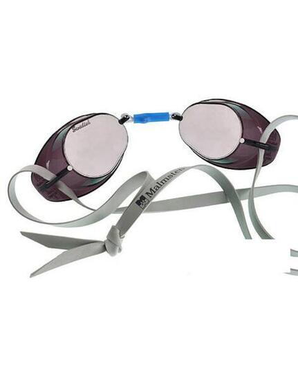 Occhiali da nuoto svedesi Malmsten Metallic Silver