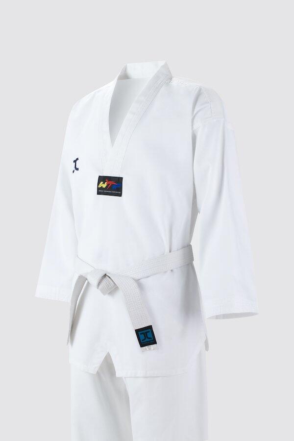 Taekwondo-pak (dobok) voor beginners JCalicu-Club | WT | wit 2/4