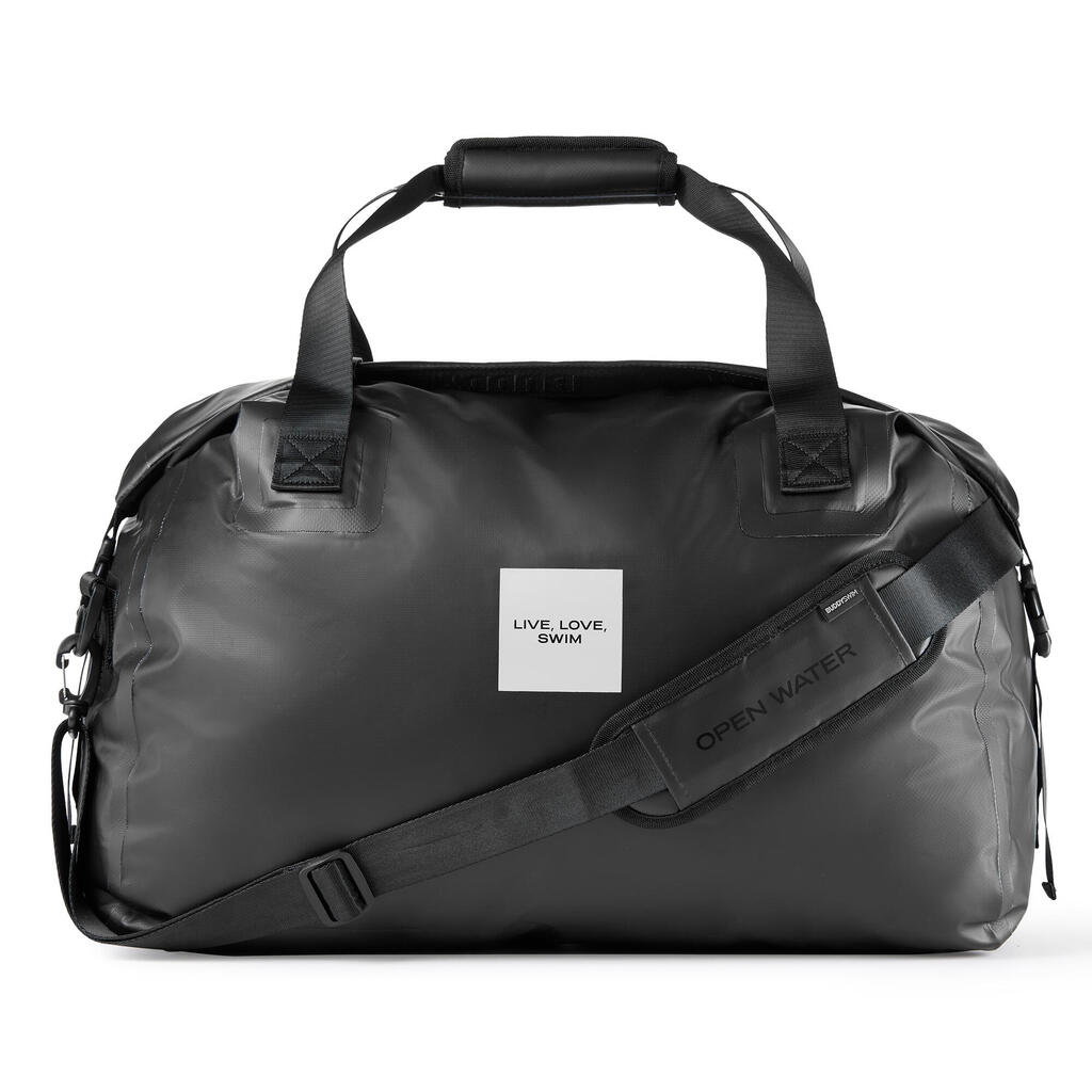 Dry Duffle Bag 60L Waterproof and Durable Black-Dark Grey