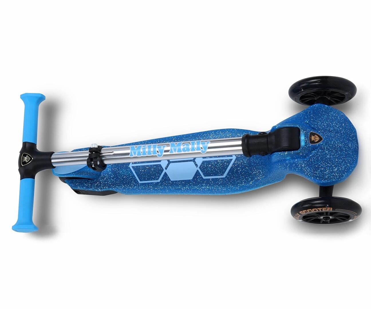 Scooter Jelly bleu roues LED 7/7