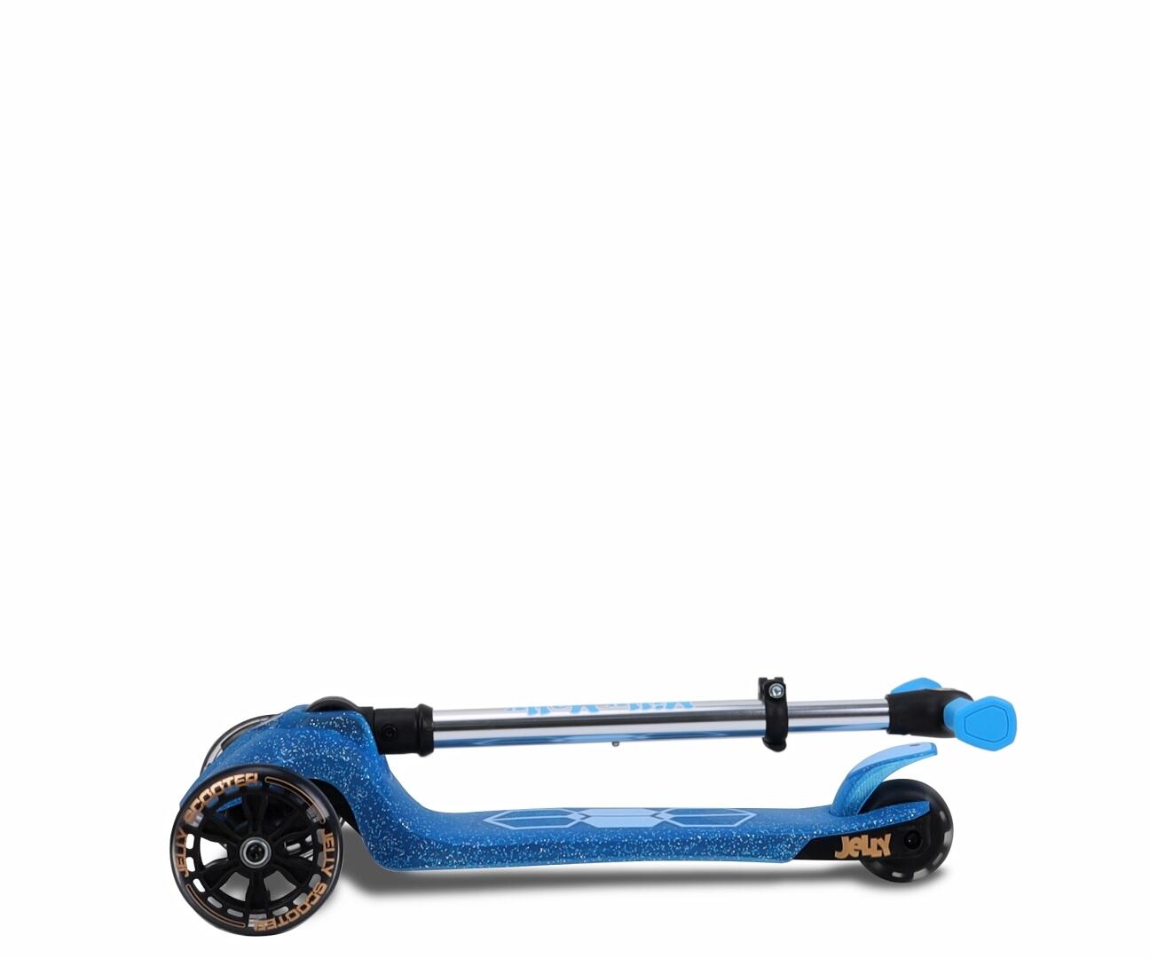 Scooter Jelly bleu roues LED 6/7