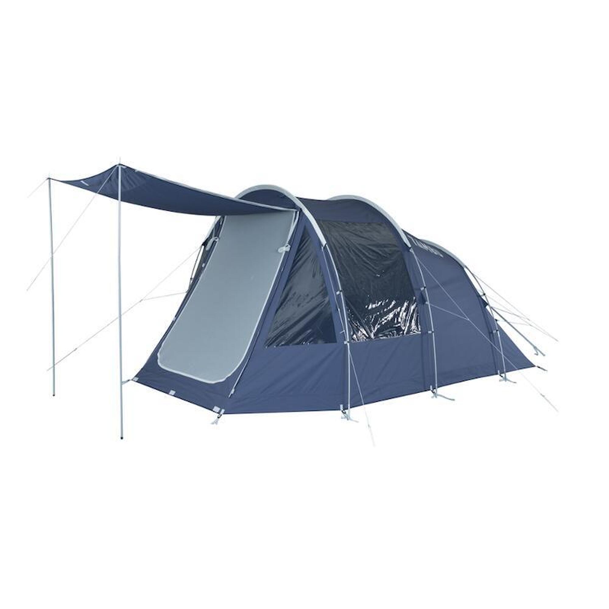 Tambu - Tambu Tente Tunnel Familiale 4 Personnes Tc - Tente - Bleu|gris - 4 Places - Decathlon