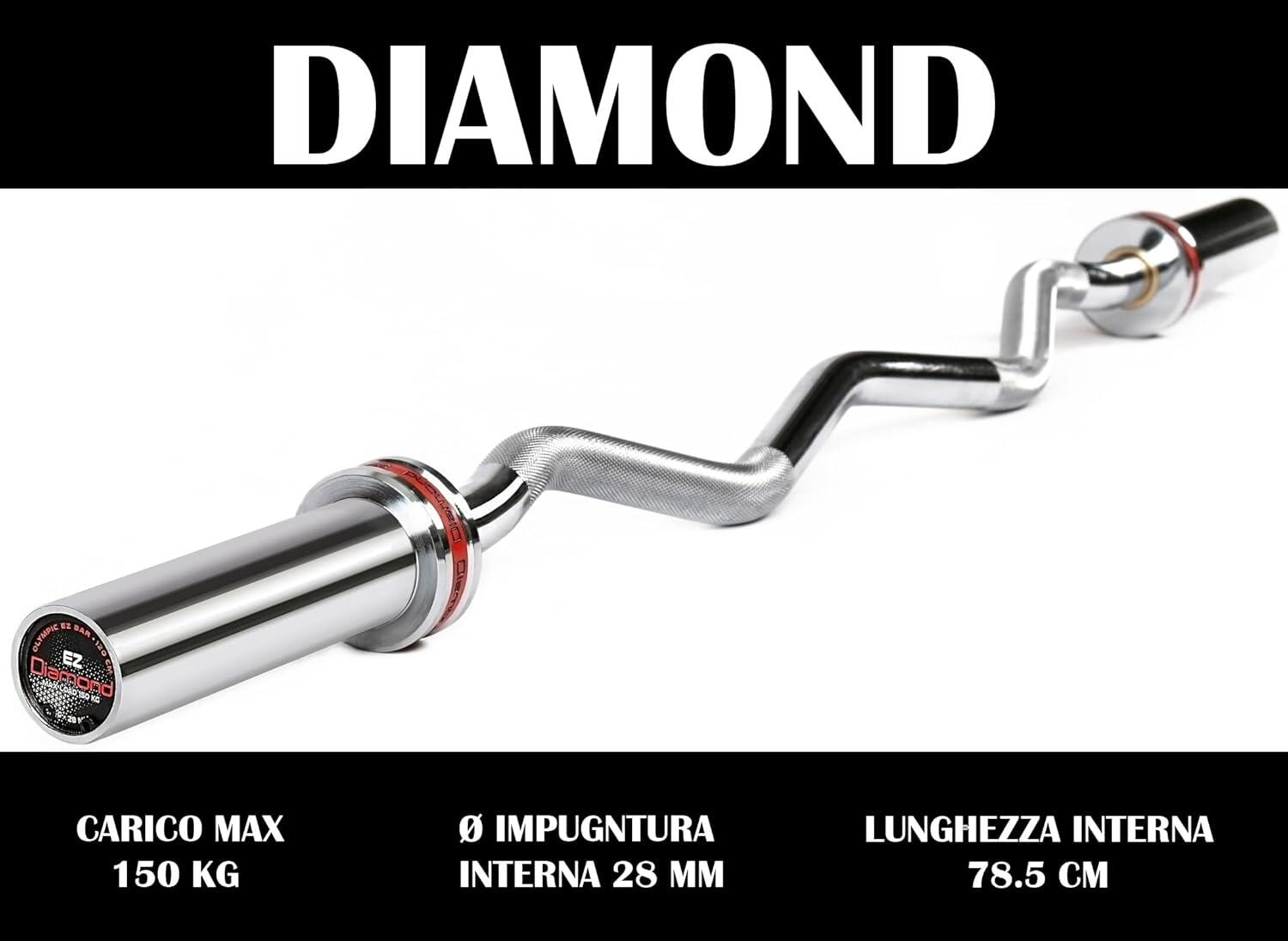 Bilanciere olimpionico angolato EZ Diamond Professional 6/7