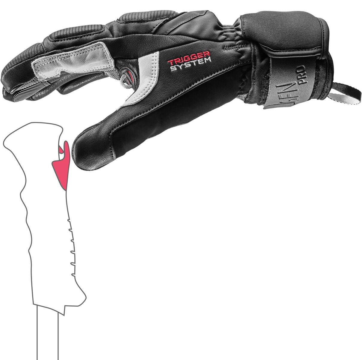 Leki Skihandschuhe Griffin Pro 3D 3/8