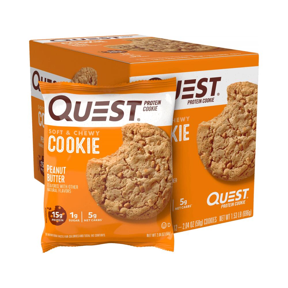 QUEST NUTRITION Quest Nutrition Protein Cookie (12x59g) Peanut Butter - Functionele voeding