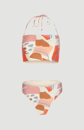 Bikini O'Neill Jen Longline imprimé floral denim - 36 (fille)