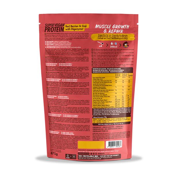 Super Vegan Protein Fruits rouges & Goji avec DIGEZYME® 2/4